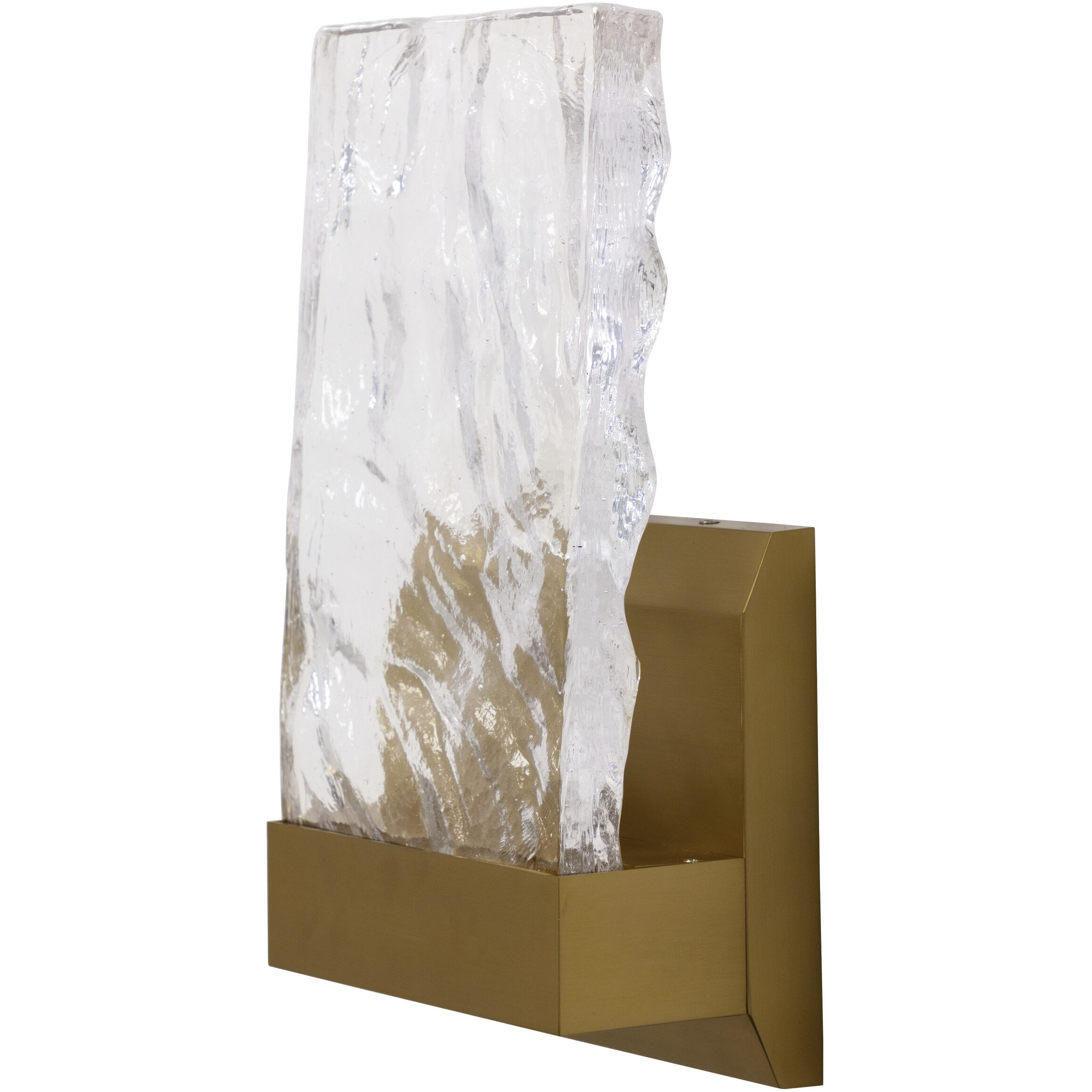 Indira LED 8.25 inch Clear / Brushed Gold Sconce Wall Light